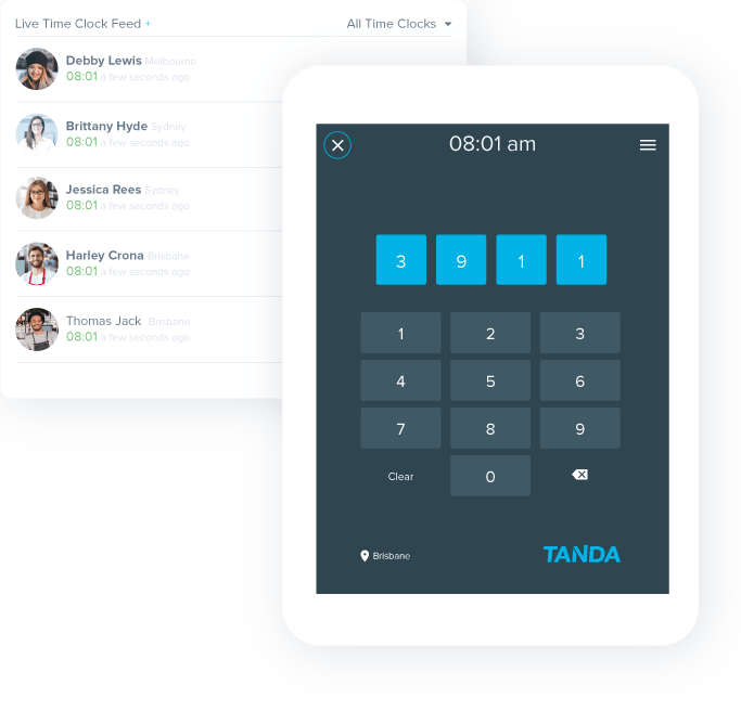 employee time clock application